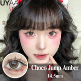 Popxstar  Contact Lenses Cosmetics Lenses Choco Jump Series Eye Color Lens Beauty Black contacts Woman Accesories Natual  Brown lens