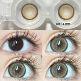 Popxstar 1 Pair New Color Contact Lenses with Myopia Degree High Quality Blue Eyes Colored Lens Makeup Beautiful Pupil Yearly Use