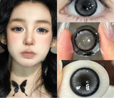 Popxstar 2PCS New Product Colored Contact Lenses Myopia Degree Korean Lenseses Soft Lens Eye Beauty Pupil ﻿Black Brown Lense ﻿