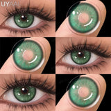 1 Pair Multicontacts for Woman y2k Korean Style Fashion Eye Lenses Blue Eye Color Contacts Purple Lenses Gray Natural Lens