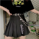 Popxstar New belt for women cool ins belt European and American punk style fashion trend no punching pants belt chain cool ins