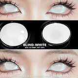 Popxstar Cosplay White Colored Contact Lenses 2pcs Crazy Red Contact Lenses Anime Black Eye Lenses Halloween Beauty Makeup Lens