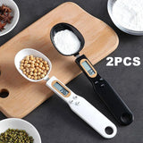 Popxstar Mini Spoon Scale Digital Kitchen Scale Electronic LCD Food Scale 0.1-500g Cooking Flour Milk Coffee Powder Weight Measure Spoon