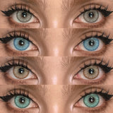 Graded 1pair Color Contact Lenses Mixblood Softlens 12months