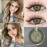 Popxstar  2pcs Colored Contact Lenses for Eye Natural Pupils Green Blue Contact Lenses Beauty Cosmetics High Quality Lens Yearly