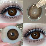 2pcs Polaris Red Contact Lenses for Eyes Natural Colorful Softlens Women Makeup Eye Contacts Yearly Brown Gray Lenses