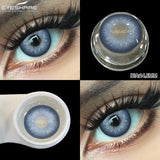 Popxstar  1 Pair Fashion Color Contact Lenses for Eyes Korean Brown Natural Soft Lenses Beautiful Cosmetic Gray Pupils Blue Lens