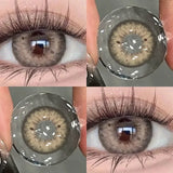 1 Pair Natural Fashion Color Contact Lenses for Eyes Brown pupils,Blue Contact Lenses Siri Series Cosmetic Lens New style