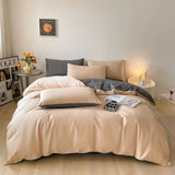 Popxstar  Luxury Bedding Set 100% Egyptian Cotton 400TC Duvet Cover Flat Fitted Sheet Single Double Queen King Quilt Cover with Pillowcase
