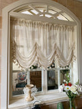 popxstar American Nordic roman blinds vertical linen lifting curtain window room decoration