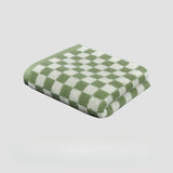 Popxstar Vintage Plaid Bath Towel Checkerboard Hand Towel Absorbent Face Bathroom Home Hotel Outdoor Comfortable Towels Kawaii