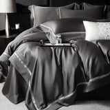 Popxstar  800TC Lyocell Bamboo Fiber Soft Silky Cool Feeling Summer Bedding Set Glossy Duvet Cover Set Bed Sheet/Fitted Sheet Pillowcases