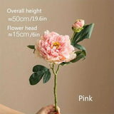 Peony Simulation Flowers, Home And Living Room Artificial Flower Decorations, Dining Table Dried Flower Bouquet Decoration