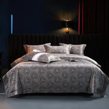 Popxstar  Premium 1000TC Egyptian Cotton Luxury Bedding Set Boho Style Digital Printing Duvet Cover Flat/Fitted Bed Sheet Pillowcases 4Pcs