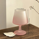 French matte gradient powder high footed glass with ins style and high aesthetic value