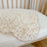 Popxstar INS Ruffle Edge Gauze 100% Cotton Princess Pillow Case 30X50 48X74cm Breathable Pillowcase Decorative for Home Bedding Bedroom