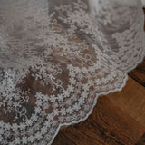 Popxstar  Table Cloth Cake Photography Background Embroidery Prop Cloth White Tablecloth