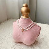 Popxstar Necklace Display Stand Jewelry Earing Ring Display Chain Bust Stand Scarf Holder Mannequin Model Ornament Bedroom Decoration