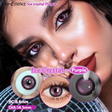 Popxstar  0~-6.50 1 Pair Colored Contact Lenses with Degree Myopia Lenses Natural Look Eye Contact Prescription Lenses
