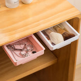 Popxstar  Self Adhesive under Desk Storage Drawer Box - Makeup Pencil Tray Desk Organizer Hidden Stand for Home & School Desk