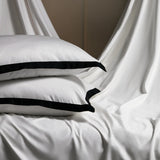 Popxstar  1000TC Egyptian Cotton Solid Color Bedding Set King Queen Size White Hotel Style Duvet/Quilt Cover Fitted Bed Sheet Pillowcases