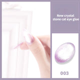 Popxstar Laser Rainbow Cat Eye Gel Magnetic Nails Polish Reflective Sparkling Glitter Gel Can Be Use on Any Color Nail Accesorios
