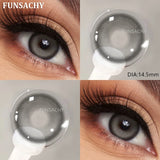 Popxstar  【0~-8.00】Degree Contact Lenses Myopie Color Contact Lenses for Eyes Chocolate Black Big Eyes Contacts Prescription Lens