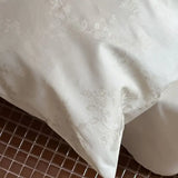 Popxstar  New Chines Style 100% Cotton Satin Jacquard Duvet Cover Set Super Luxury Soft Silky Bedding Set Queen Quilt Cover and Pillowcase