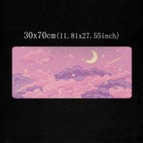 Popxstar Pink Mouse Pad Skyscape Large Mousepad 90x40 Gaming Accessories Pads Rubber Computer Desk Mat Xxl Extended Mouse Mats