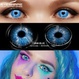 Popxstar  2 Pack Halloween Colored Contact Lenses Anime Cosplay Eyes Lenses Colored Lenses White Black Red Lenses