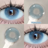 Popxstar  -2pcs Cyberpunk Blue Contact Lenses for Eyes Fashion Color Pupils Beauty Eye Color lenses Natural Gray Lens Myopia Lenses
