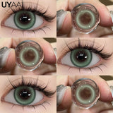 Popxstar  Contact Lenses Cosmetic Green Contact Lenses Makeup Colored Pupils Cosplay Lenses Cosmetics Beauty Woman Colored Lenses