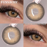 1 Pair Brown/Gray Color Contact Lenses Beautiful Pupils Cosmetic Korean Fashion Natural Eye Contacts Doll Black Lenses