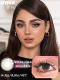 Color Contact Eye Color lenses Natural Pupils Green Lens Makeup Big Eyes Black Pupils Gray Lenses Colorcon Water Light