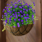Popxstar spring decor 5PCS Artificial Flowers for Outdoor Decoration Spring Summer Decoration UV Resistant Plastic Greenery Shrubs Home Garden Decor
