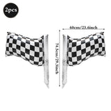Popxstar  Racing Theme Party Decor Black and White Plaid Wheel Balloon Sport Car Traffic Light Balloon Kids Birthday Racing Party Supplies