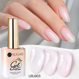 popxstar UR SUGAR 15ml Jelly Milky White Translucent Color Gel Polish Semi Permanent UV Gel Nail Art Soak Off Gel Varnish Latest Fashion