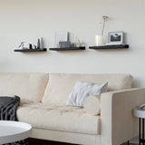 Popxstar Set of 3 Floating Shelves for Wall Living Room Decor Wall Mounted Shelves with Lip for Display Picture Ledge Shelf for Bedroom