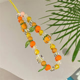 Popxstar Mobile Phone Chain Phone Case Hanging Rope  Manual Diy Beaded Camera Chain Earphone Case Phone Anti Loss Rope