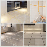 Popxstar 20M Ceramic Tile Mildewproof Gap Tape Decor Gold Silver Black Self Adhesive Wall Tile Floor Tape Sticker Home Decorations