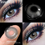 Popxstar  1Pair New Colored Contact Lenses for Eyes Big Black Eye Lens Natural Yearly Cosmetics Beauty Women Men Pupils Fast Ship
