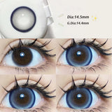 Popxstar 2PCS/Pair Big Lenses Pearl Series Color Contact Lenses For Eyes Blue Purple Pink Black Gray Beauty Pupils 14.5mm Lenses