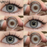 Popxstar NEW Colored Contact Lenses Natual Pupils Gray Contacts Lenses Green Pupils Women Makeup Blue Pupils Cosmetic Black Lenses