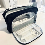 Popxstar Girl Large Capacity Aesthetic Pencil Back-to-school Cases Cute Stationery Holder Bag Zipper Pencil Pouch Student School Supplies