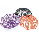 Popxstar  Halloween Spider Web Dessert Basket Halloween Party Decor Candy Bowl Haunted House Trick or Treat Party Supplies Snack Tray