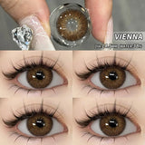Popxstar 1 Pair New Fashion Blue Color Contact Lenses for Eyes Natural Brown Eyes Contacts Lenses Yearly Gray Colorful Eyes Lens