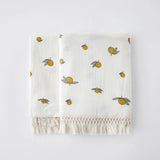 Popxstar Cotton Muslin Swaddle Blankets for Newborn Baby Tassel Receiving Blanket New Born Swaddle Wrap Infant Sleeping Quilt Bed Cover