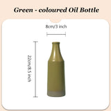 Popxstar  Ceramic Olive Oil Bottle Oil Pot Soy Sauce Vinegar Dispaner Leak Proof Seasoning Bottle Cooking Container Jug for Kitchen Hotel
