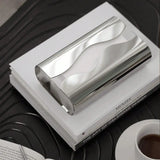 Popxstar Nordic Stainless Tissue Case Mirror Napkin Holder Silvery Napkin Box Desktop Tissue Box Table Decoration Kitchen Accessories