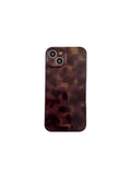 Retro Brown Amber Pattern Shockproof Protective Phone Cover Case for iPhone 17 16 15 14 13 12 11 Pro Max Plus Air